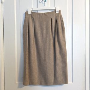 Vintage 70s ILGWU 100% Wool Pencil Skirt